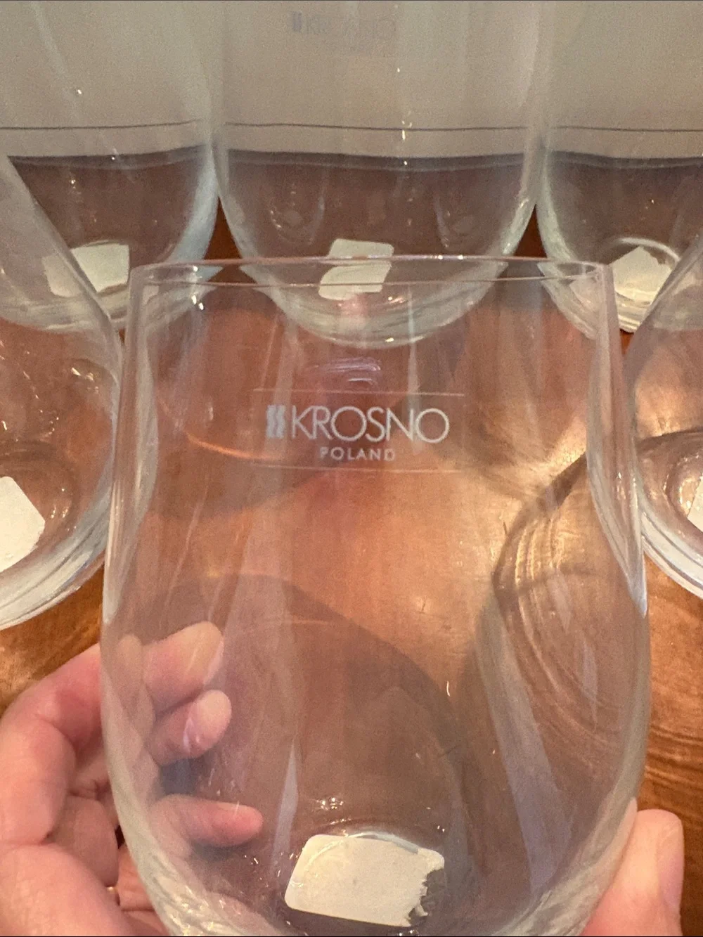 Pottery Barn set clear